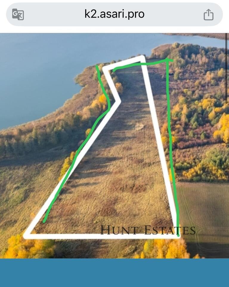 Działka z 250 m linii jeziora, widok i prywatność Wojtkowizna  42 000m2 Foto 1
