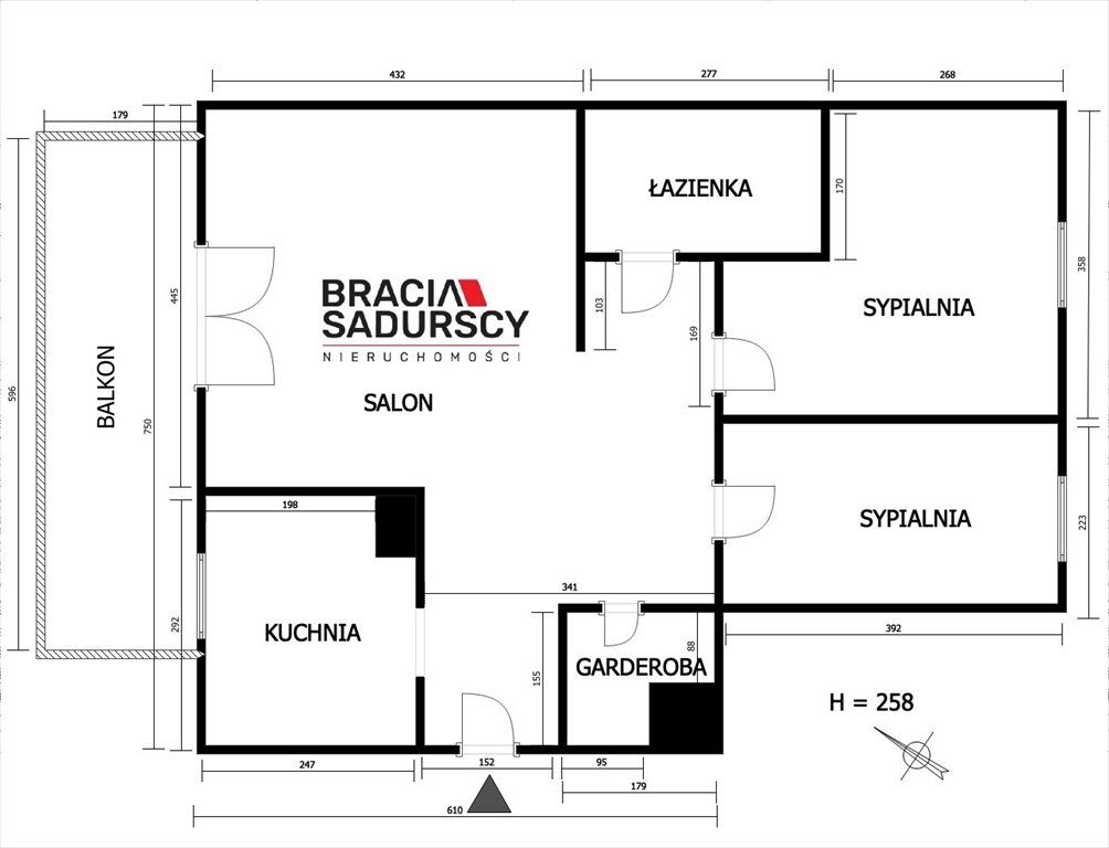 Mieszkanie trzypokojowe na wynajem Kraków, Łagiewniki-Borek Fałęcki, Łagiewniki, Fredry  66m2 Foto 3