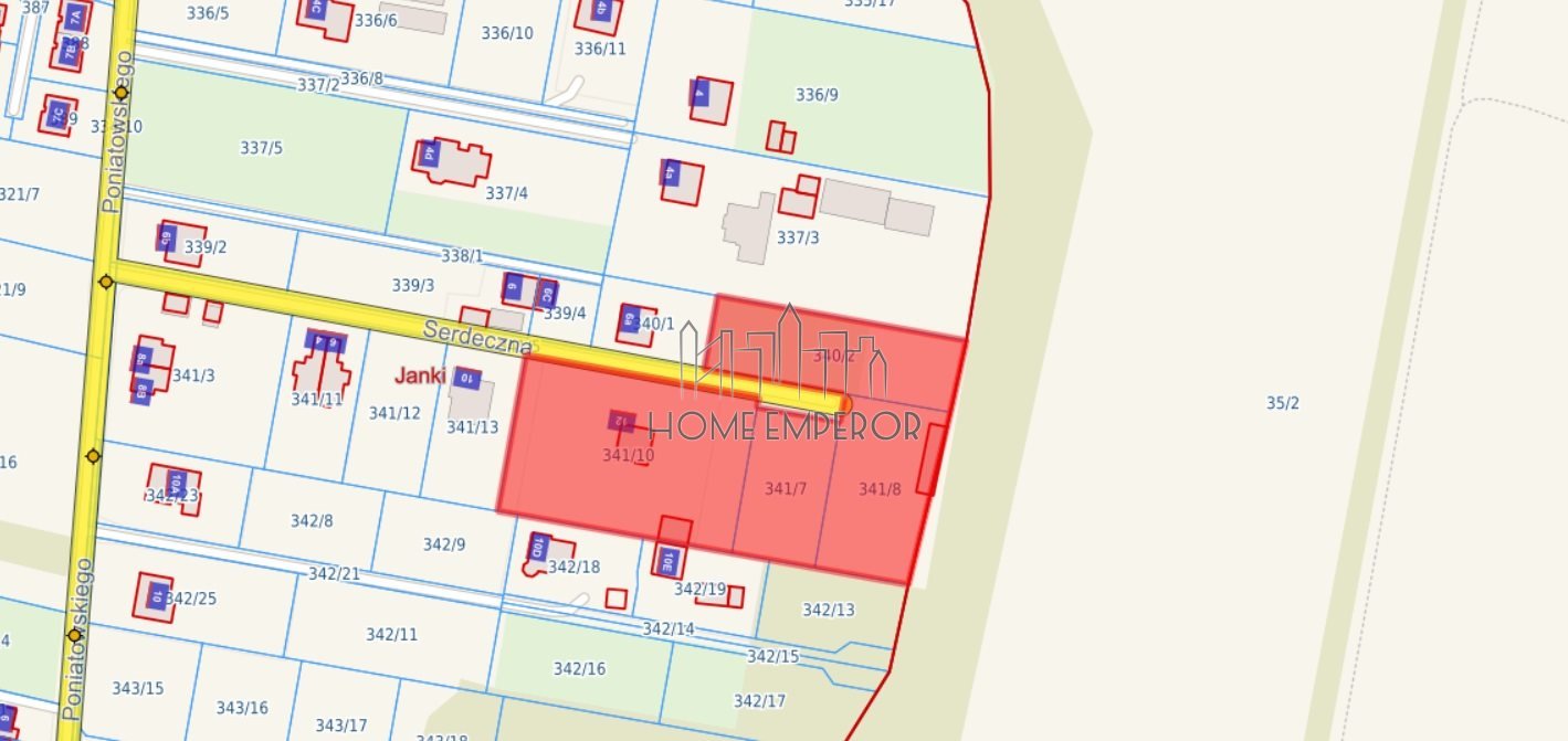 Działka budowlana na sprzedaż Janki, Serdeczna  6 918m2 Foto 1