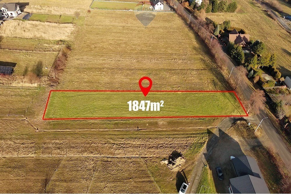 Działka 1847 m² pod dom w Radziechowach z mediami Radziechowy  1 847m2 Foto 1