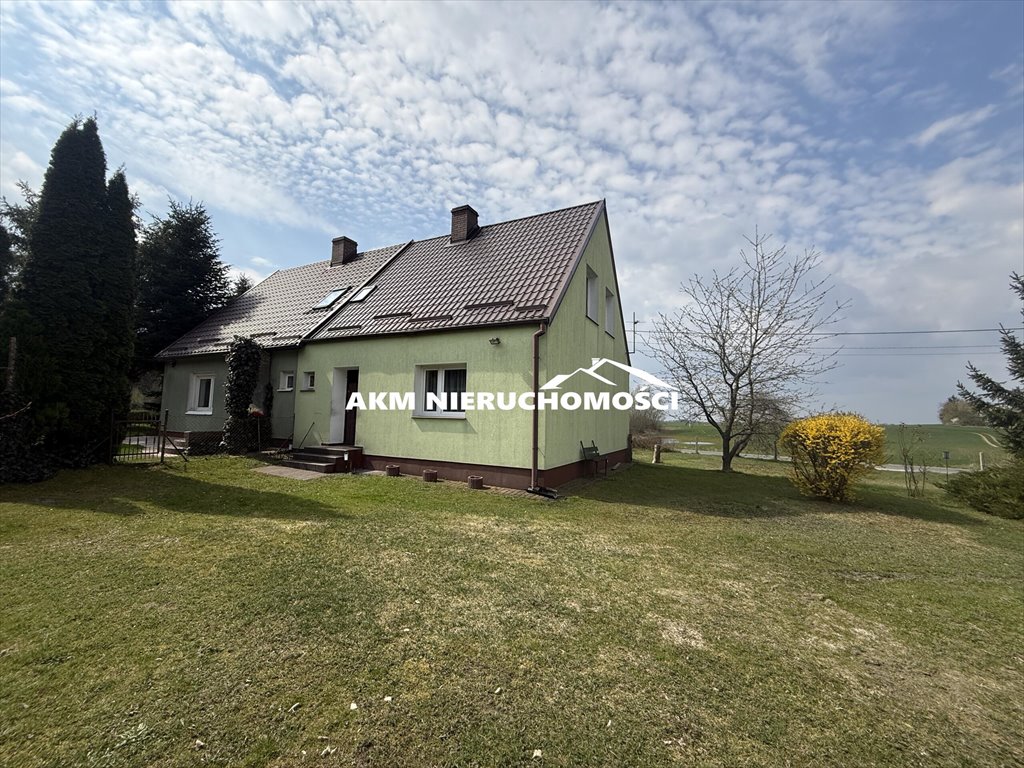 Dom bliźniak 72 m2 z odremontowanym dachem i ogrzewaniem na paliwo stałe Krzykosy  72m2 Foto 1