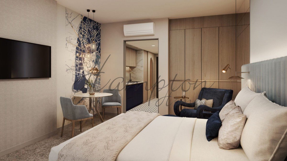 Luksusowy 29,5 m² apartament z tarasem w Unique Tower Warszawa, Wola, Grzybowska  30m2 Foto 1