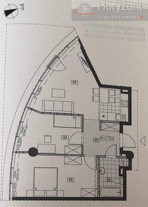 Mieszkanie trzypokojowe na wynajem Szczecin, Centrum, al. Wyzwolenia  63m2 Foto 18