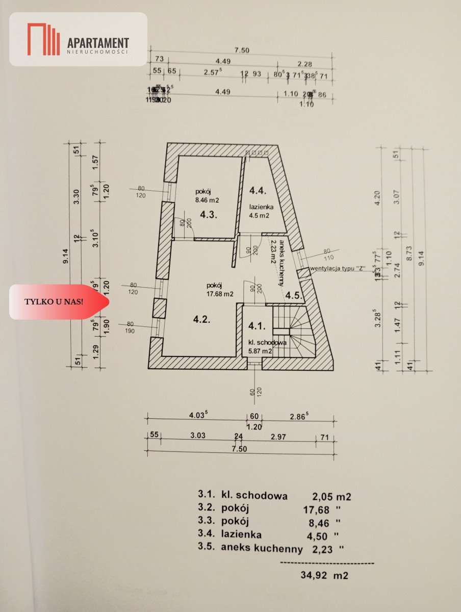 Mieszkanie dwupokojowe na sprzedaż Nowe, Przykop  35m2 Foto 11