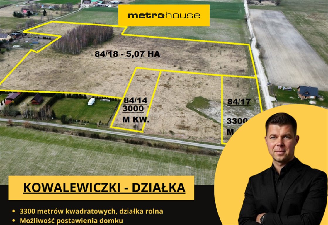 Działka budowlana na sprzedaż Kowalewiczki  3 300m2 Foto 1