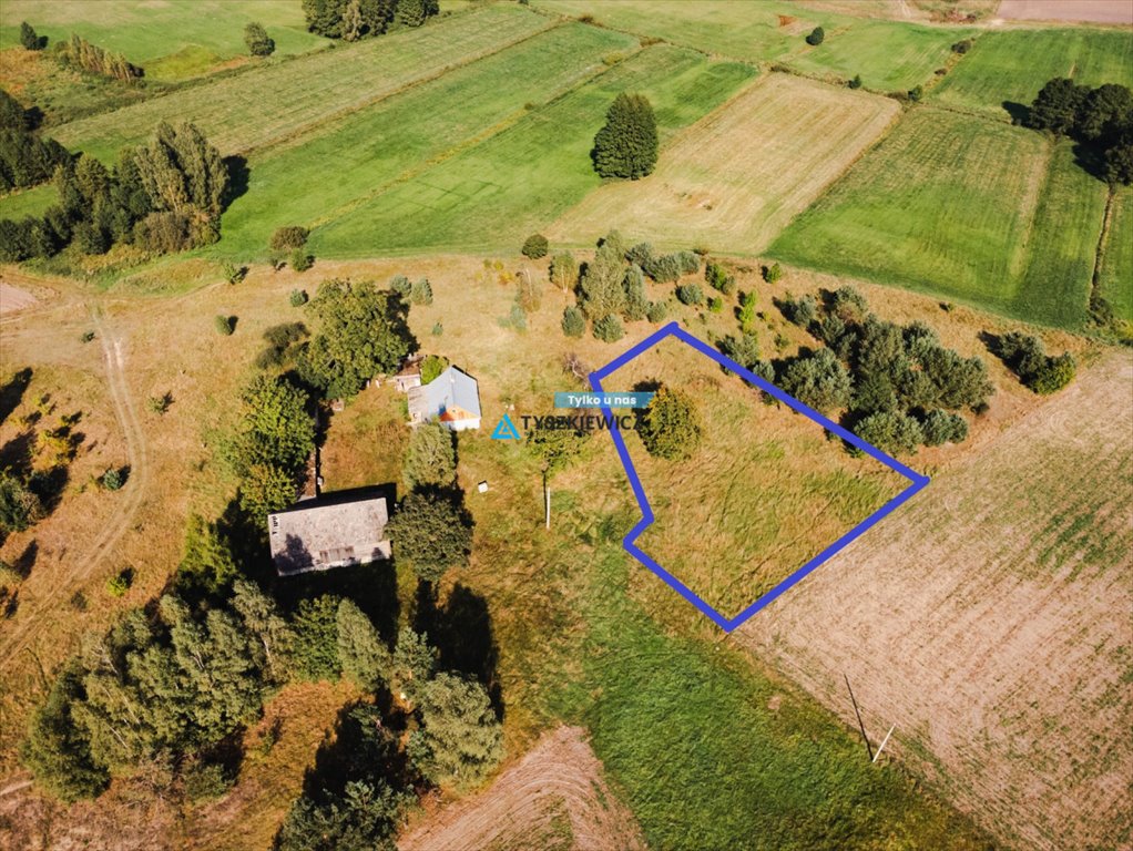 Działka pod dom w Borach Tucholskich, 1347 m2 Stara Kiszewa  1 347m2 Foto 1