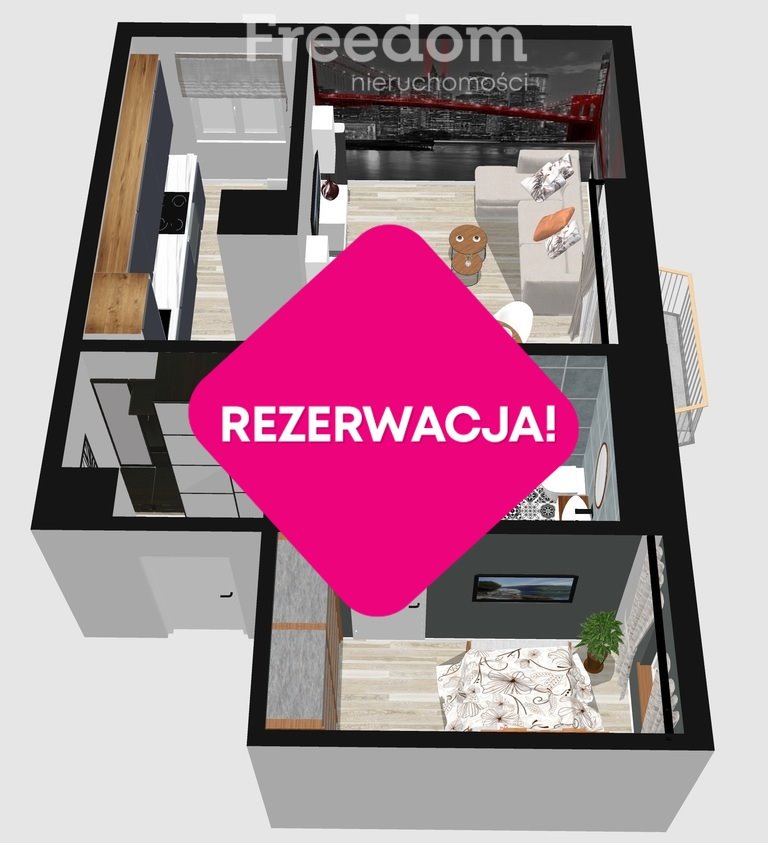 Mieszkanie dwupokojowe na sprzedaż Częstochowa, al. Aleja Niepodległości  42m2 Foto 5