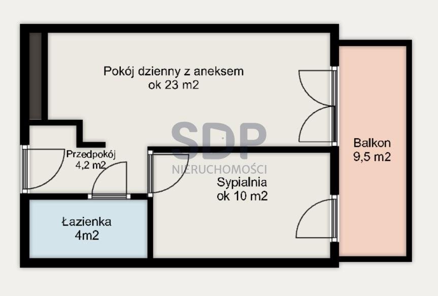 Mieszkanie dwupokojowe na sprzedaż Wrocław, Stare Miasto, Stare Miasto, Kępa Mieszczańska  41m2 Foto 1