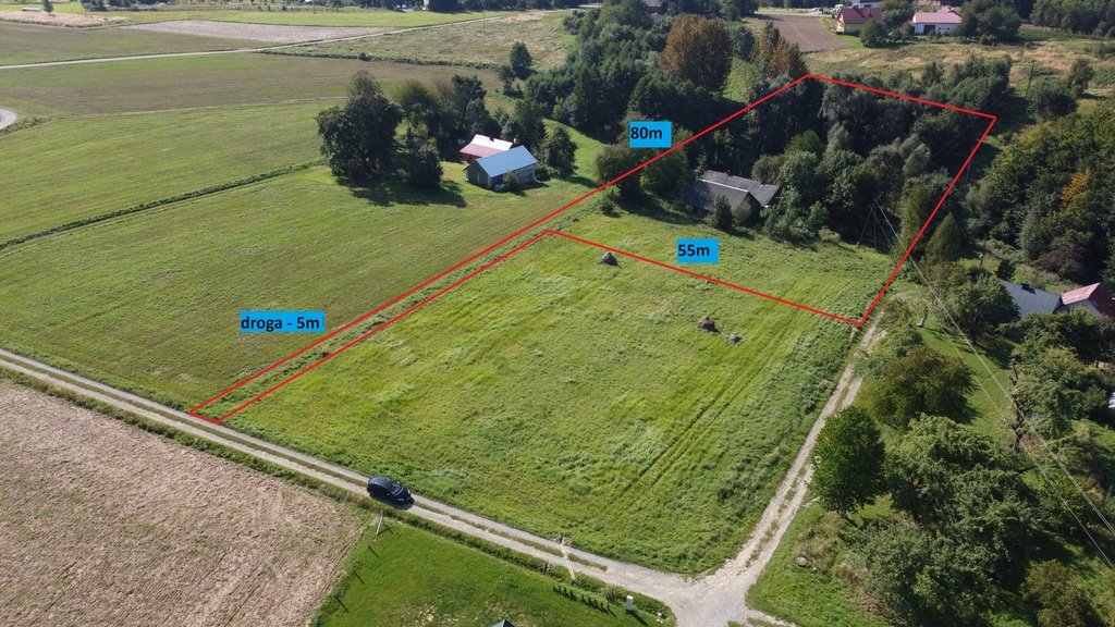 Działka 50a z budynkami, rozbudowa, media, blisko Rzeszowa Błędowa Tyczyńska  5 000m2 Foto 1