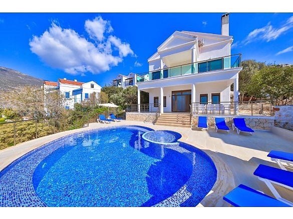 Ekskluzywna willa z prywatnym basenem i panoramicznym widokiem Turcja, Andifli, Andifli, Kaş, Antalya  270m2 Foto 1