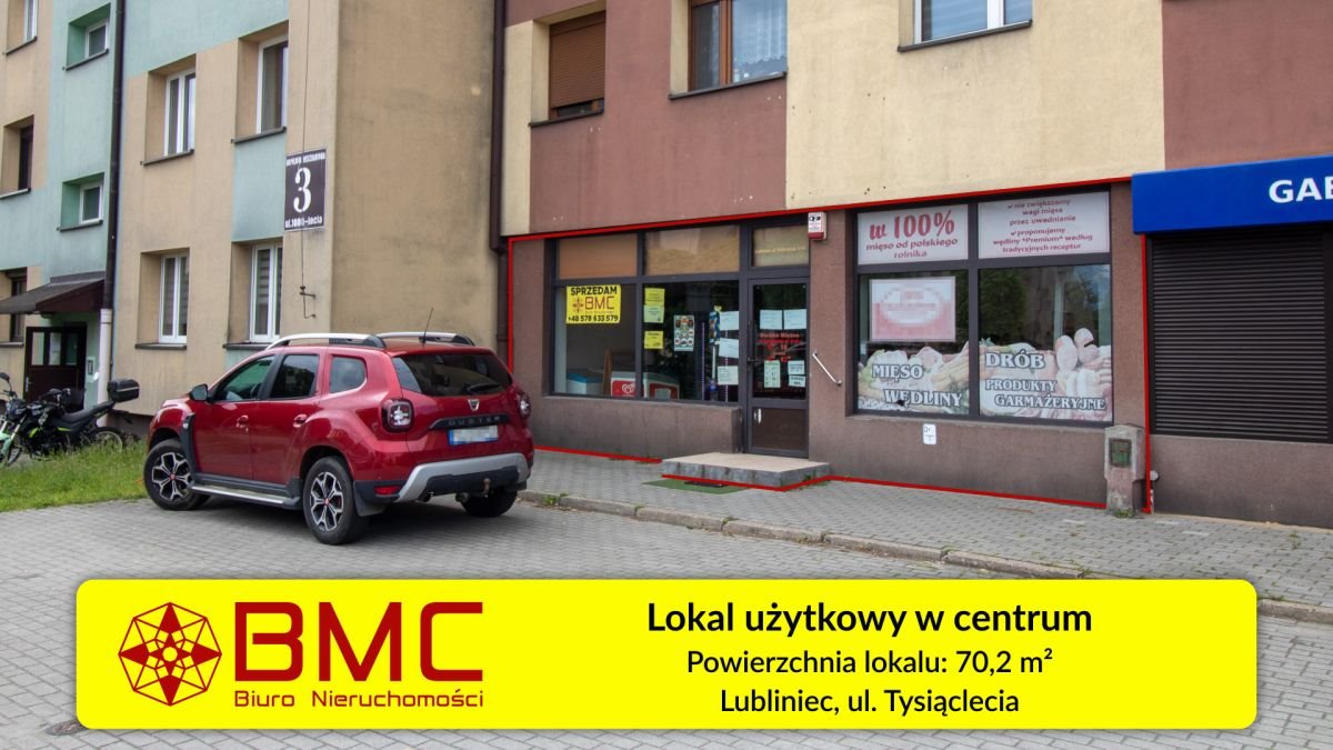 Lokal użytkowy na sprzedaż Lubliniec, Tysiąclecia  70m2 Foto 1