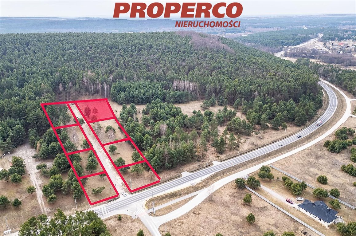 Działka pod dom z projektem, media w drodze, 1352 m² Chęciny, Korzecko  1 352m2 Foto 1