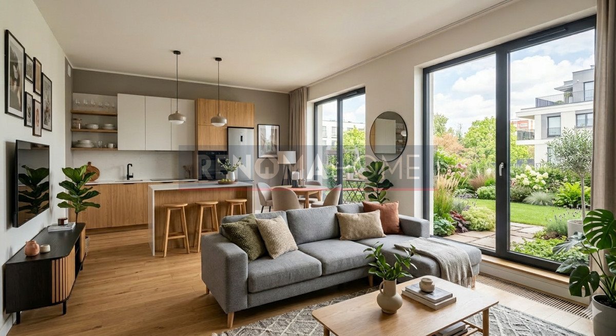 Nowoczesne mieszkanie z ogrodem w Krzeptowie, 73,91 m² Krzeptów  74m2 Foto 1