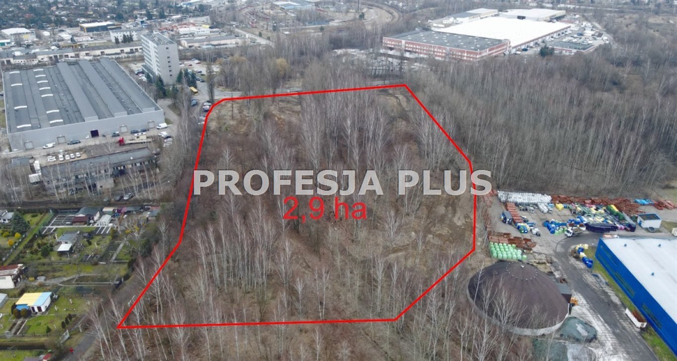 Działka inwestycyjna 2,9 ha w Katowicach, media, WZ Katowice  29 000m2 Foto 1