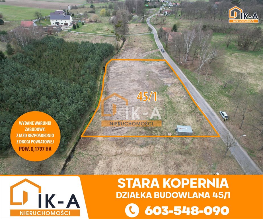 Działka budowlana na sprzedaż Stara Kopernia, Stara Kopernia  1 797m2 Foto 1