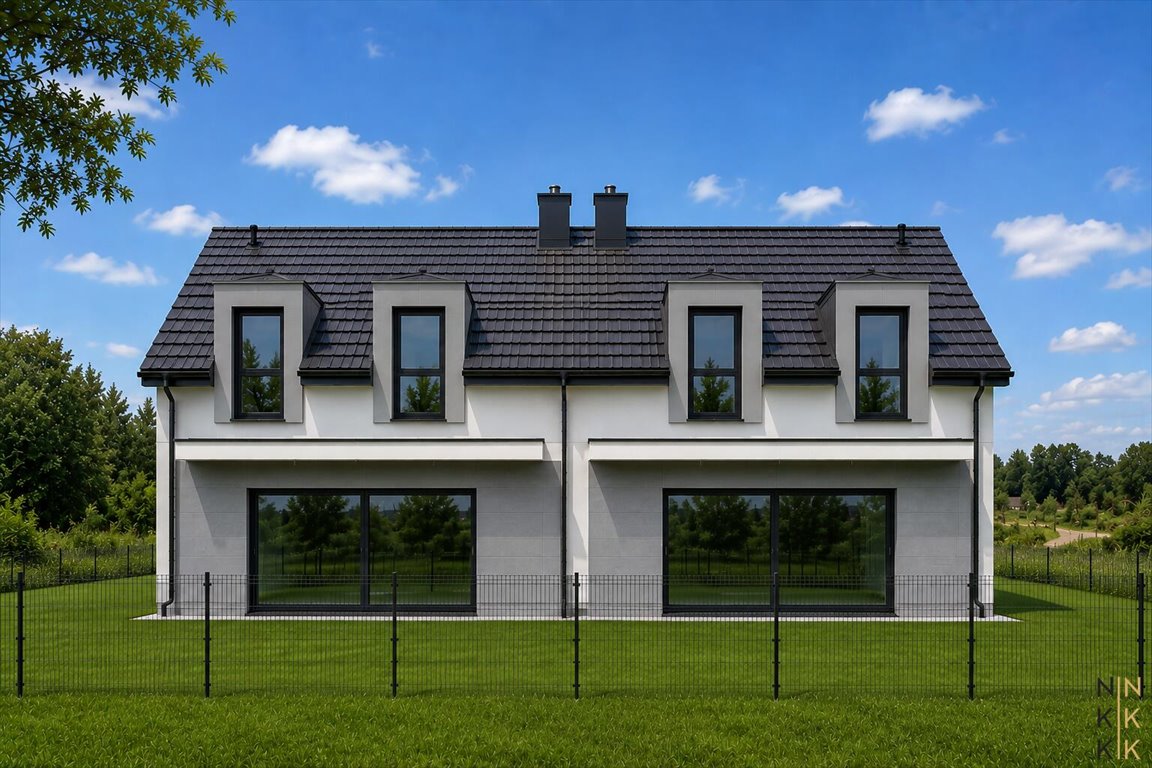 Na sprzedaż nowoczesny bliźniak 150m² z antresolą i garażem Zębice, Leśna  150m2 Foto 1