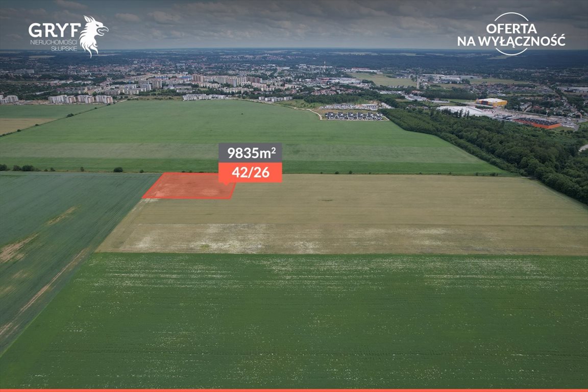 Działka inwestycyjna 9 835 m² w Słupsku, blisko komunikacji Słupsk  9 835m2 Foto 1