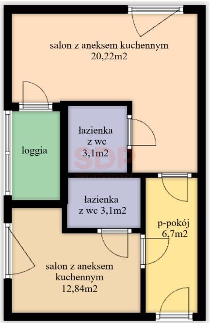 Mieszkanie dwupokojowe na sprzedaż Wrocław, Śródmieście, Nadodrze, Kępa Mieszczańska  46m2 Foto 2