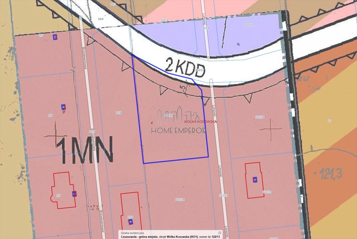 Działka budowlana na sprzedaż Wólka Kosowska, Limonki  1 267m2 Foto 1