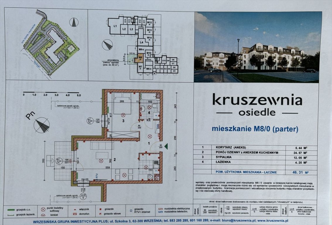 Mieszkanie dwupokojowe na sprzedaż Kruszewnia, Hetmańska  46m2 Foto 8