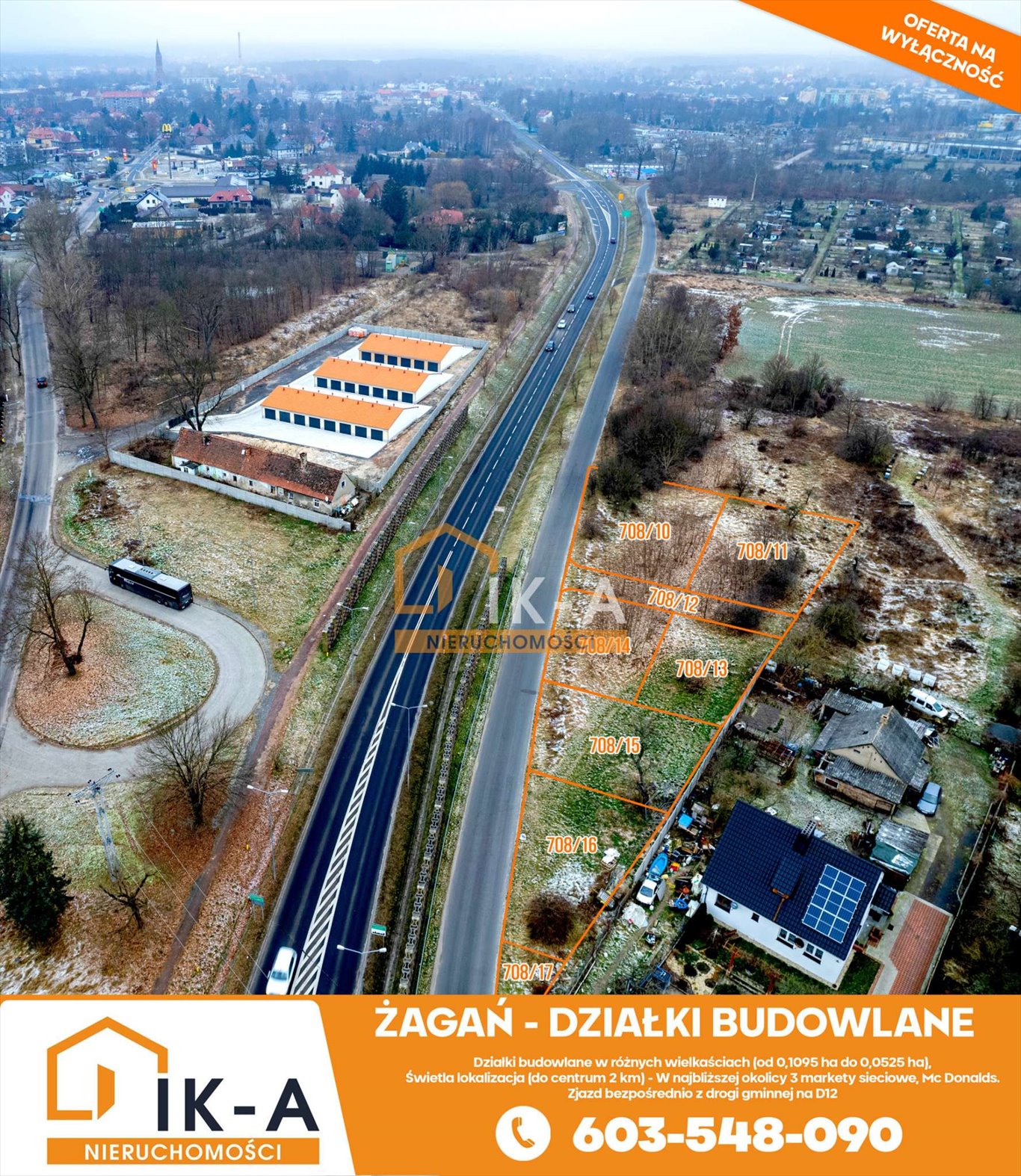 Działka budowlana na sprzedaż Żagań, Żagań, Piłsudskiego  525m2 Foto 8