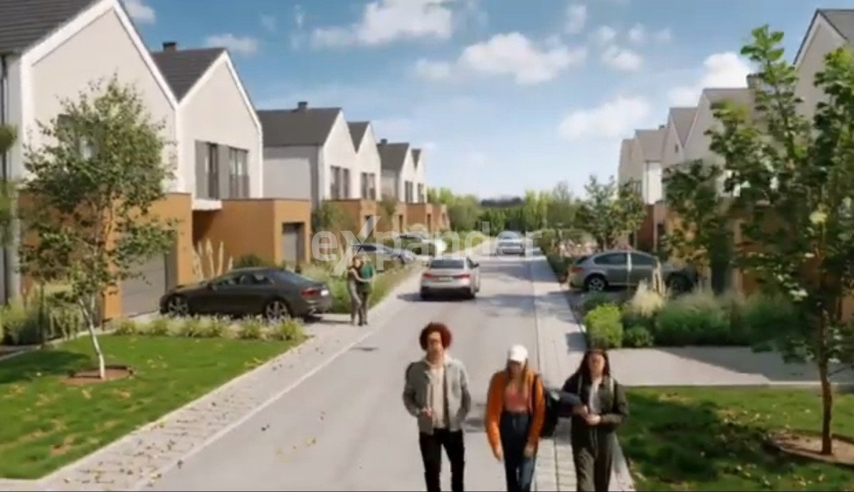 Nowoczesny dom bliźniaczy 148 m² z ogrodem i garażem Żerniki Wrocławskie, Parkowa  148m2 Foto 1