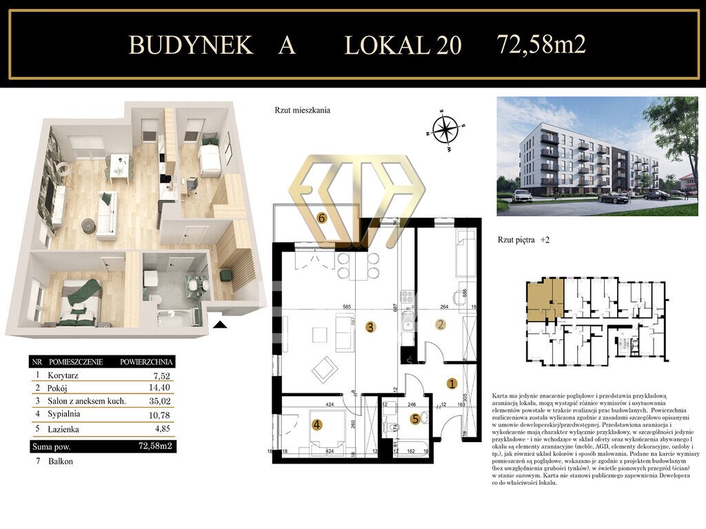Luksusowe 3-pokojowe mieszkanie z balkonem, blisko Jasnej Góry - polecam! Częstochowa, Podjasnogórska, św. Kazimierza  73m2 Foto 1