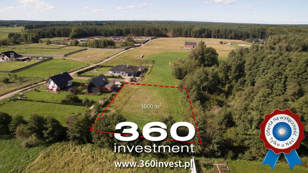 Działka 3000 m² pod zabudowę przy lesie, szybki dojazd Sławoszewo  3 000m2 Foto 1