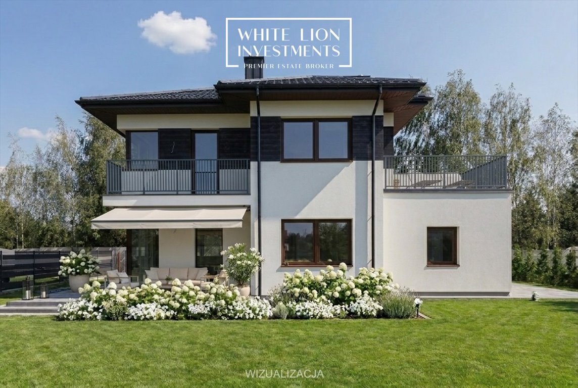 Nowoczesny dom 208 m² z dużym tarasem w Łomiankach Łomianki  209m2 Foto 1