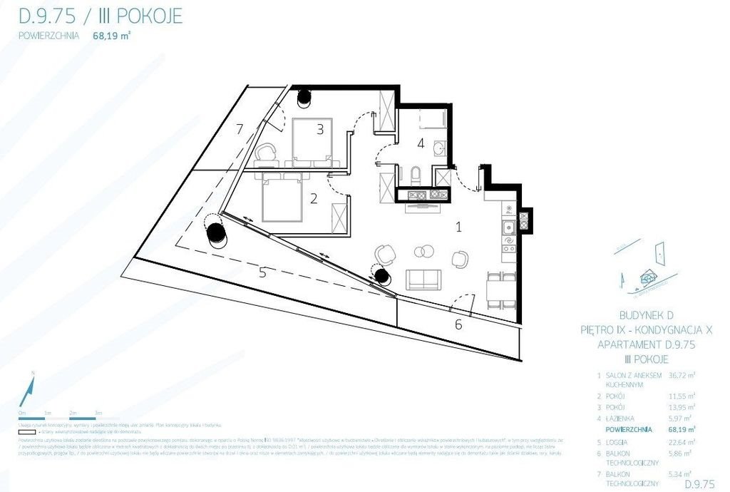 Mieszkanie trzypokojowe na sprzedaż Międzyzdroje, Gryfa Pomorskiego  68m2 Foto 3