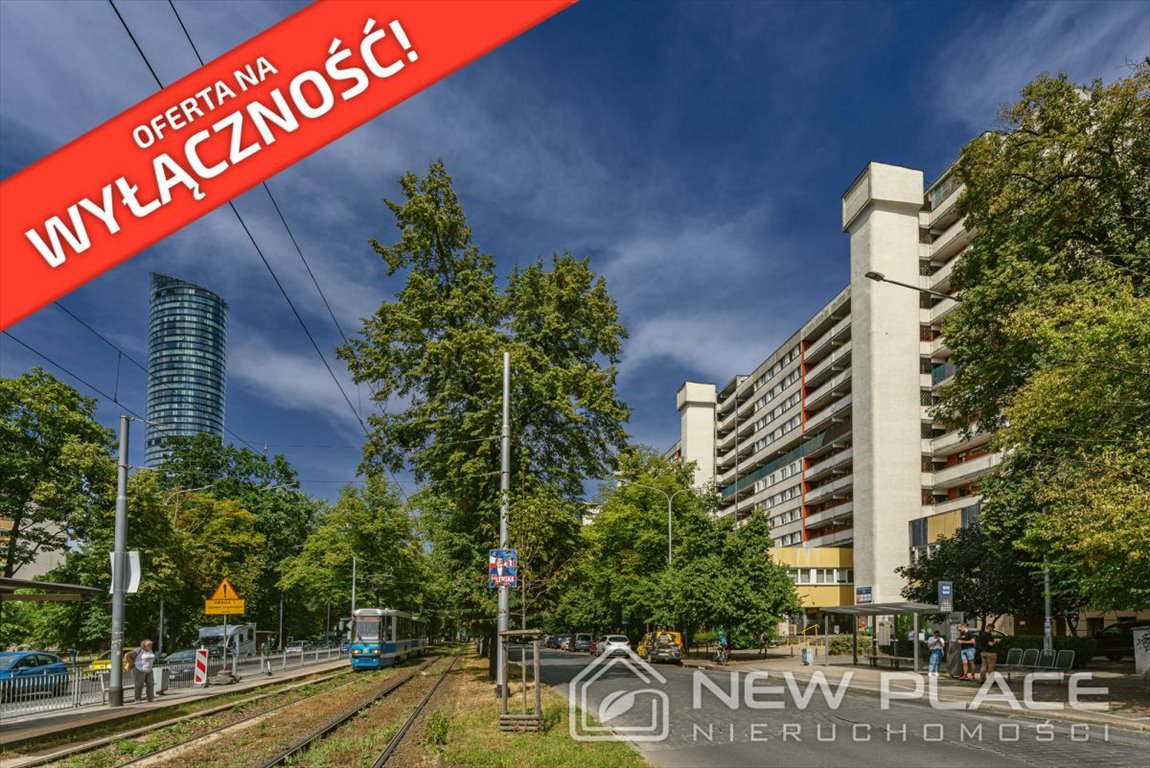 Mieszkanie trzypokojowe na sprzedaż Wrocław, Krzyki, Powstańców Śląskich  63m2 Foto 2