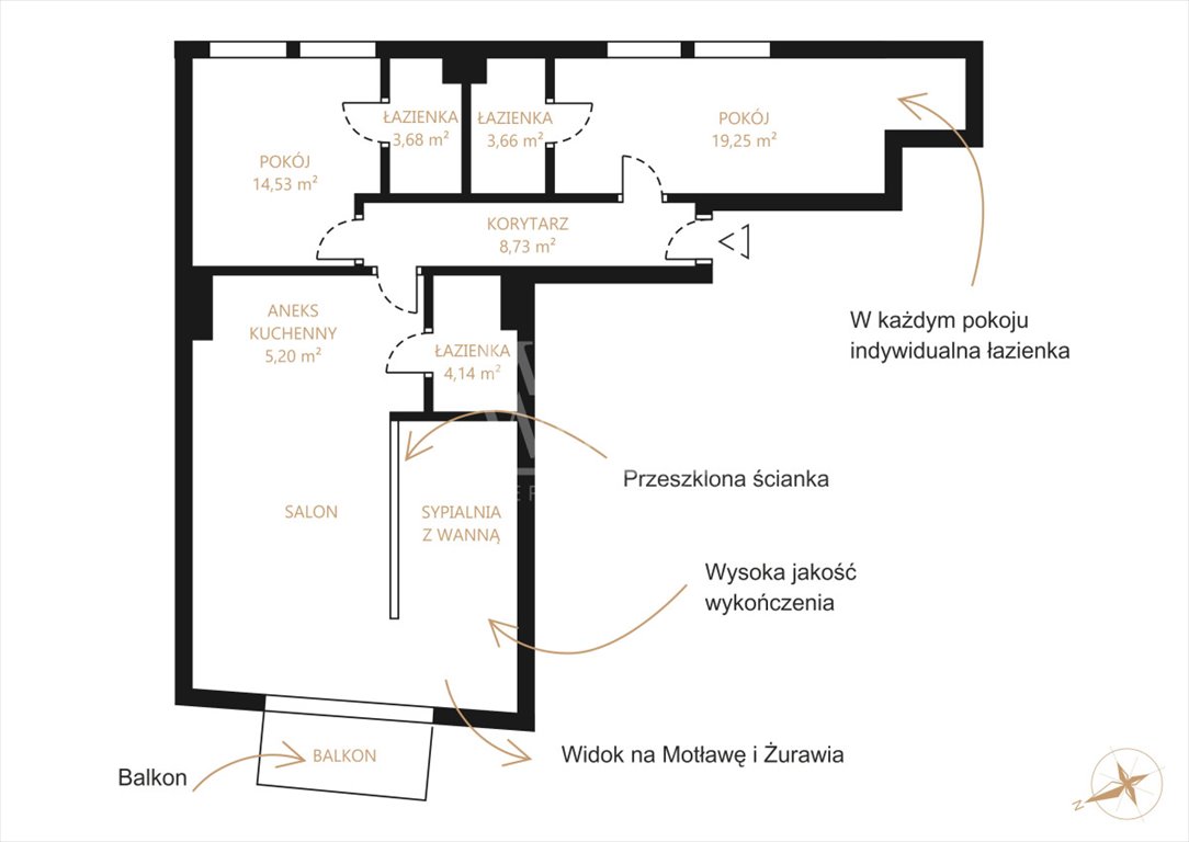 Mieszkanie czteropokojowe  na sprzedaż Gdańsk, Śródmieście, Chmielna  103m2 Foto 4