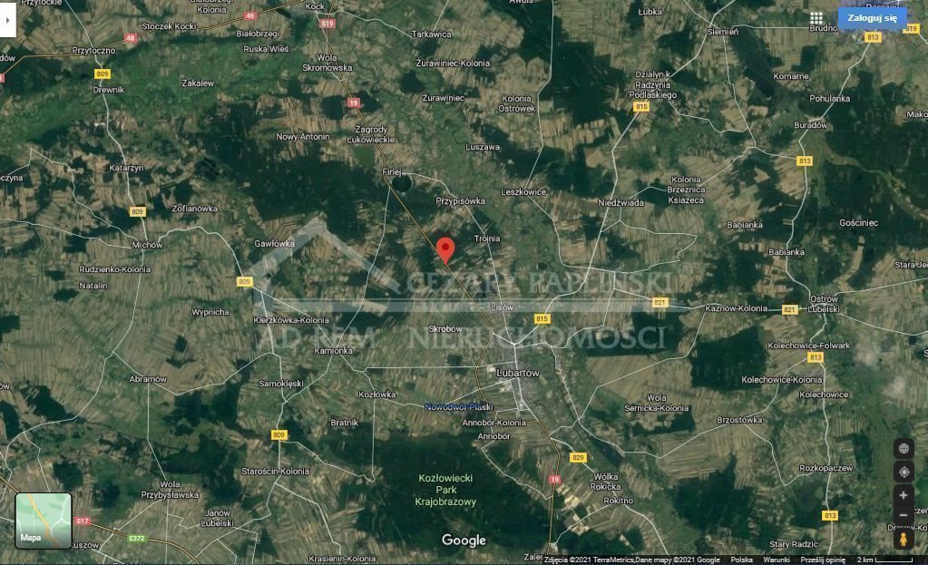 Działka rolna 13 800 m2 z dojazdem S19 i jeziorem Wola Lisowska, Wola Lisowska  13 800m2 Foto 1