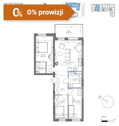Mieszkanie czteropokojowe  na sprzedaż Bydgoszcz, Kapuściska  75m2 Foto 6