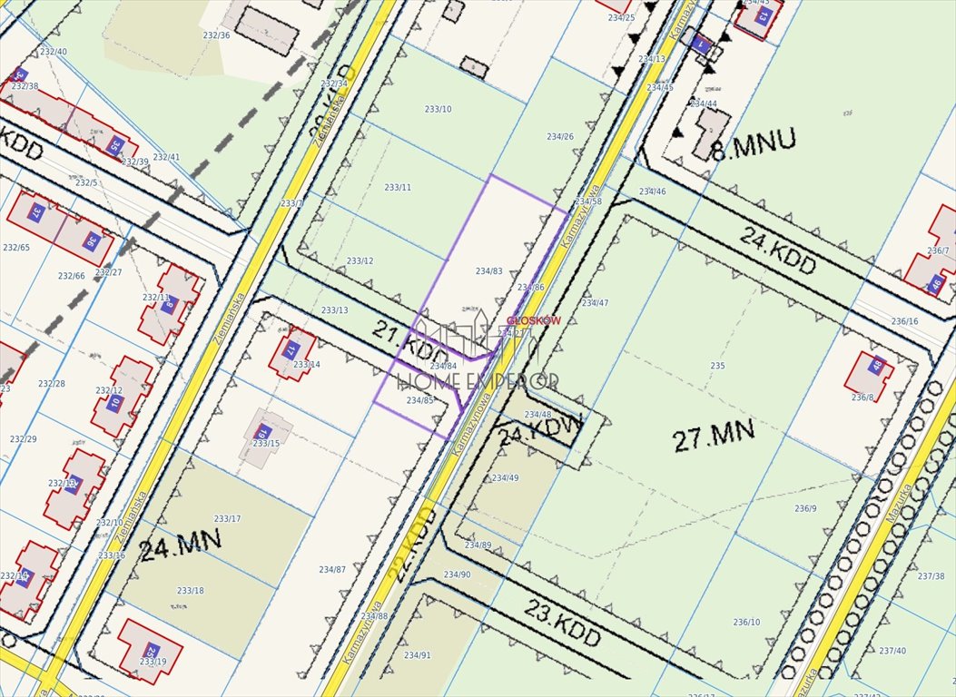 Działka budowlana na sprzedaż Głosków, Karmazynowa  1 925m2 Foto 1
