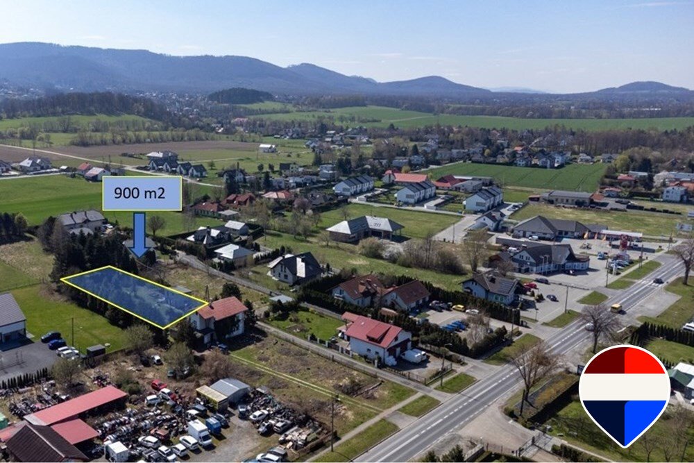 Działka do wynajęcia przy głównej drodze w Jaworzu Jaworze, Bielska 329  900m2 Foto 1