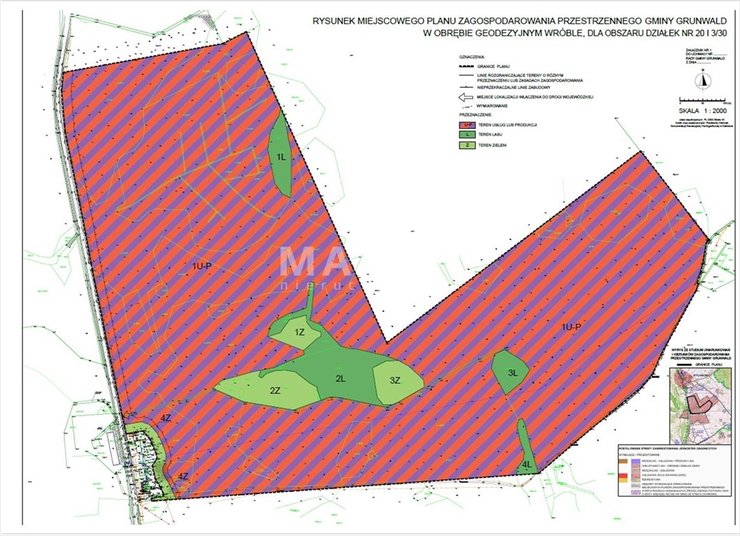 Działka inwestycyjna na sprzedaż Grunwald  846 017m2 Foto 2