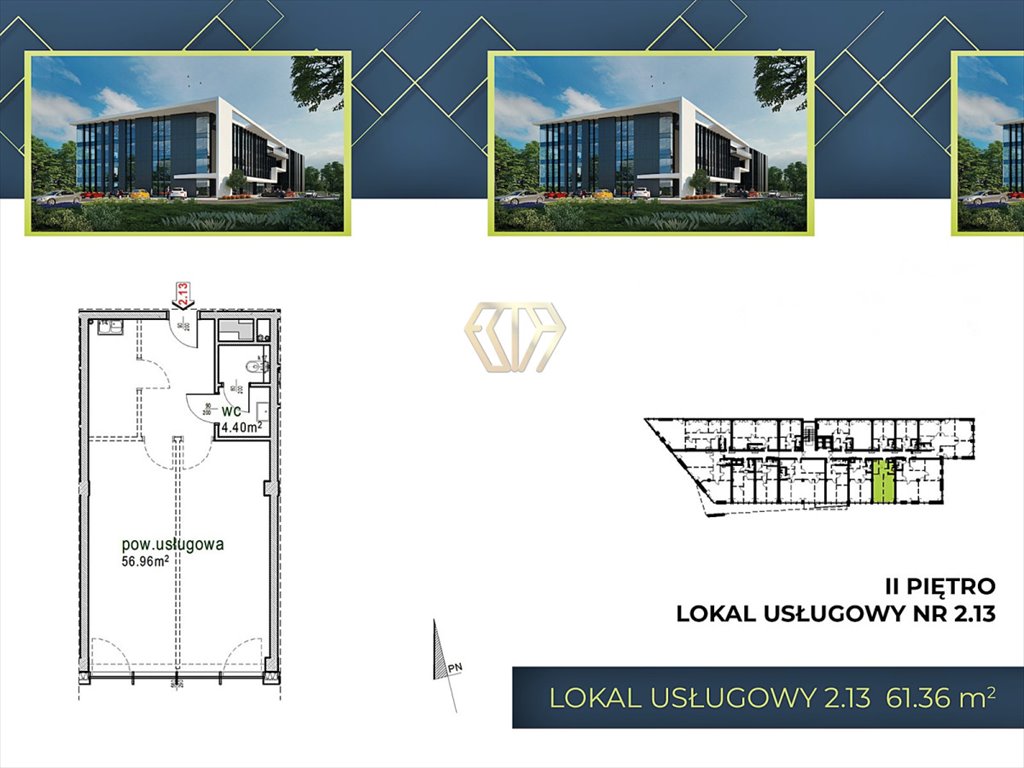 Lokal użytkowy na sprzedaż Częstochowa, Parkitka, gen. Leopolda Okulickiego  61m2 Foto 12