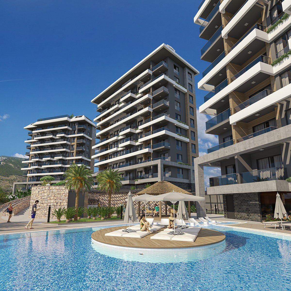 Apartament z widokiem na morze w Kestel, Alanya Turcja, Kestel, Kestel, Alanya, Antalya  80m2 Foto 1
