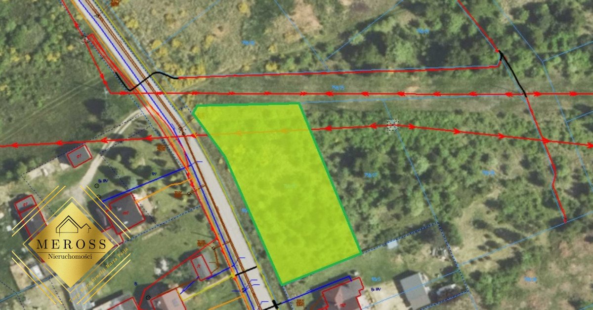 Działka budowlana 1787 m² z mediami, plan MN, Aleksandria Aleksandria Pierwsza  1 787m2 Foto 1