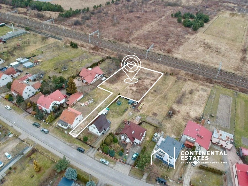 Działka budowlana 2011 m² w Miękini – cisza i media Miękinia, Lipowa 21  2 011m2 Foto 1