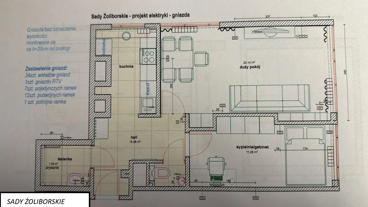 Mieszkanie dwupokojowe na sprzedaż Warszawa, Żoliborz, Sady Żoliborskie  50m2 Foto 14