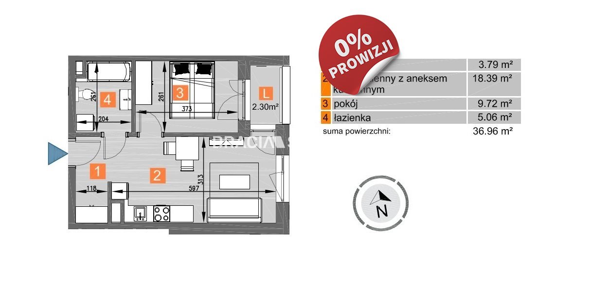 Mieszkanie dwupokojowe na sprzedaż Kraków, Mistrzejowice, Mistrzejowice, os. Piastów  37m2 Foto 3