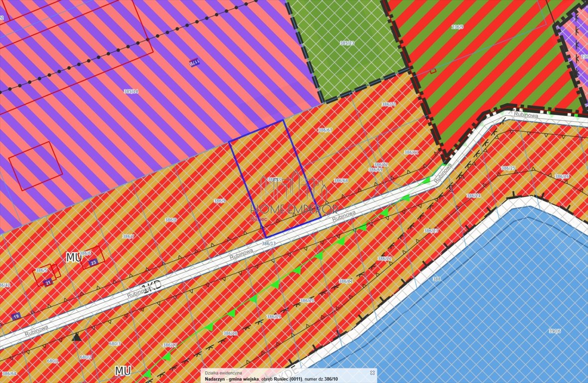 Działka 2000 m² pod zabudowę w Ruscu - polecam! Rusiec, Rubinowa  2 000m2 Foto 1