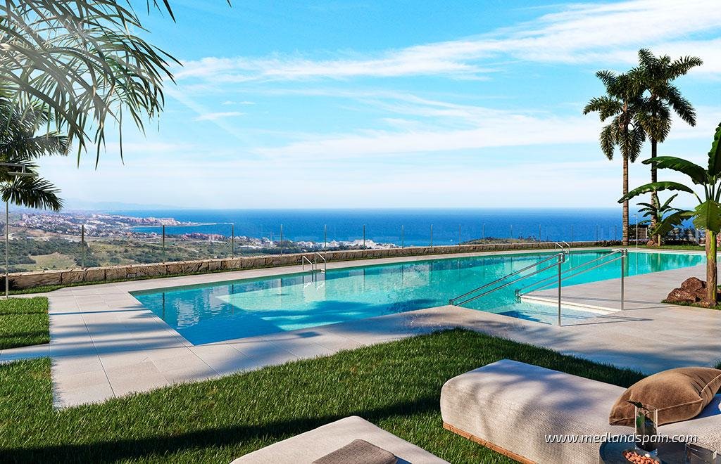 Nowoczesne apartamenty z widokiem na morze w Casares Hiszpania, Casares  111m2 Foto 1