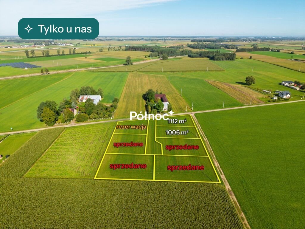 Działki budowlane w Sierzputach Zagajnych (1 006 m² i 1 112 m²) z warunkami zabudowy Sierzputy Zagajne  1 006m2 Foto 1