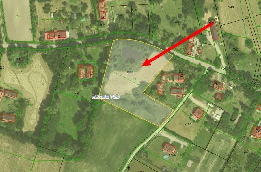 Sprzedam działkę 7 258 m² w Kalinowicach Górnych Kalinowice Górne  7 258m2 Foto 1