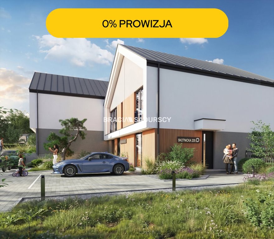 Na sprzedaż nowoczesne segmenty premium z ogródkiem w Skotnikach Kraków, Dębniki, Skotnicka  90m2 Foto 1