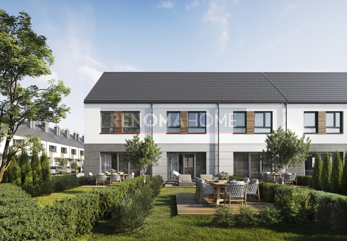 Nowoczesny dom szeregowy 83 m² z ogródkiem i antresolą Smolec  83m2 Foto 1