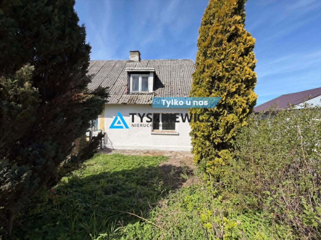 Skrajny dom w Cecenowie z dużym potencjałem i ogrzewaniem ekologicznym Cecenowo  56m2 Foto 1